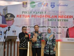 Wali Kota dan Wakil Wali Kota Metro Ucapkan Selamat Datang ke Ketua PN yang Baru