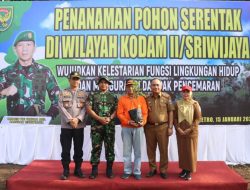 Pemkot Metro Bersama Kodim 0411/KM, Lakukan Tanam 1000 Bibit Pohon