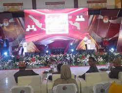 Calon Bupati dan Wakil Bupati Lampung Timur Adu Visi dan Misi Dalam Debat Yang Digelar KPU