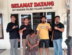Tekab 308 Presisi Polres Tulang Bawang Tangkap Pelaku Curat Kabel Milik PLN, AKP Indik: Residivis Pencurian Baterai Tower