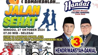 Meraih Sehat Menyatu Dalam Harmoni : Jalan Sehat Bersama HANDAL