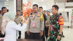 Kapolres Tulang Bawang Monitoring Rapat Pleno Rekapitulasi Tingkat Kabupaten