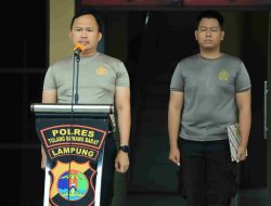Jalan Sehat Kapolres Bersama Seluruh Personel Polres Tulang Bawang Barat