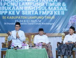 Halaqoh Masyayikh RMI Lamtim Satukan Pengasuh Ponpes Bahas Tradisi Keilmuan NU