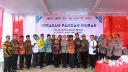Polres Lampung Timur Gelar Gerakan Pangan Murah di Braja Sakti, Warga Antusias Antre Sejak Pagi