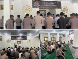 Duka Mendalam, Polres Lampung Timur Gelar Sholat Ghaib dan Doa Bersama untuk Bripka Arya Supena